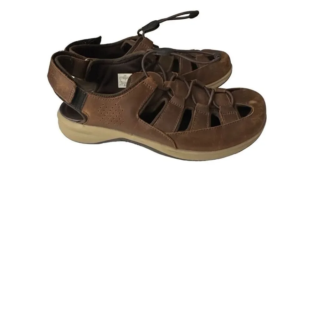 MERRELL TIDERISER LUNA FISHERMAN LEATHER Sandals   Men's 8